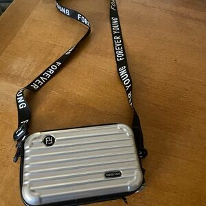 Forever Young Metallic Silver Belt Bag